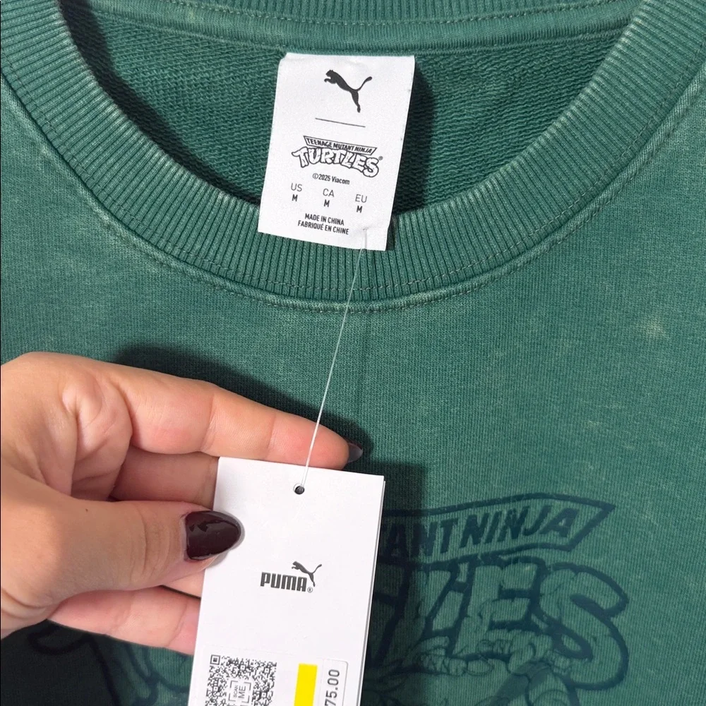 NWT‎ MENS PUMA X TMNT RELAXED GRAPHIC CREW TR